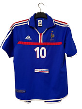 Camiseta Zinedine Zidane #10 Camiseta Francia Fútbol Adidas M Camiseta 2000 FFF Fútbol segunda mano  Embacar hacia Argentina