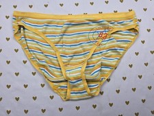 Calcinha de biquíni Victorias Secret vintage listrada de algodão cintura baixa faixa assinatura GG comprar usado  Enviando para Brazil