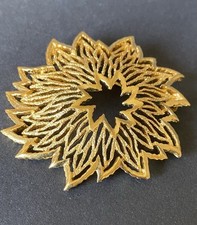 Auffällige goldfarbene brosch gebraucht kaufen  Salem