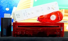Console Wii vermelho transparente /w portas GC + adaptador HDMI + WiiMote [PAL][Testado] comprar usado  Enviando para Brazil