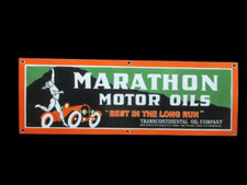 Placa de esmalte de motor de maratona de porcelana 36x12 polegadas comprar usado  Enviando para Brazil