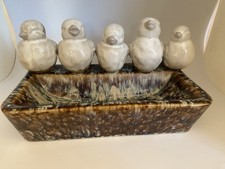 Pottery bird feeder for sale  HORSHAM