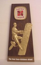 vintage lucky lager beer sign for sale vintage lucky lager beer sign for sale Portland