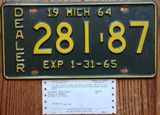 1964 michigan dealer for sale  Fowlerville