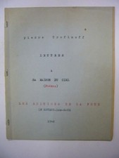 Unique tapuscrit original d'occasion  Nice-
