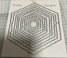 Shabby hexagon dies. for sale  GOSPORT