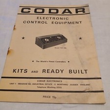 Codar electronic control for sale  TIVERTON