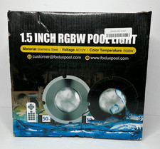 Usado, FOXLUX 1.5" LED RGBW luz de piscina 12V AC, cabo de 50 pés, controle remoto, caixa aberta comprar usado  Enviando para Brazil