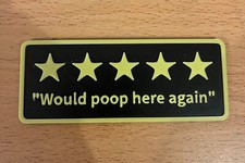 Funny bathroom rating for sale  BILLINGHAM