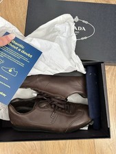 Prada leather trainers for sale  BARNET