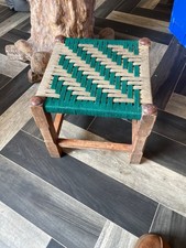 Wooden wicker stool for sale  NORTHWICH
