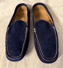 Mocassim JIL SANDER sapatos de condução camurça marinha UE 38 EUA 7,5 excelente comprar usado  Enviando para Brazil