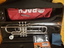 Trompete de prata Bach Stradivarius 180S37--Chem limpo, reparado, lindo! comprar usado  Enviando para Brazil