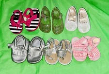LOTE de 6 PARES DE SAPATOS BEBÊ CRIANÇA MENINA ESTILOS VARIADOS TAMANHOS ESTAÇÕES, usado comprar usado  Enviando para Brazil