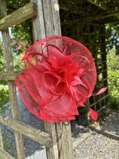 Debut red fascinator for sale  LAUNCESTON