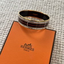 Hermes enamel bangle for sale  TETBURY