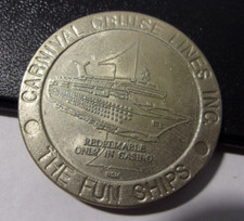 CARNIVAL CRUISE LINES INC CASINO $1 DÓLAR MOEDA/TOKEN DE JOGO - OS ENVIOS DIVERTIDOS comprar usado  Enviando para Brazil