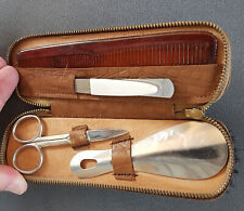 Vintage leder reise gebraucht kaufen  Cloppenburg