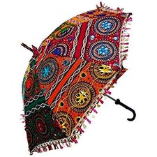 Hurtownia 10 sztuk indyjski projektant patchwork haftowany parasol przeciwsłoneczny na sprzedaż  Wysyłka do Poland