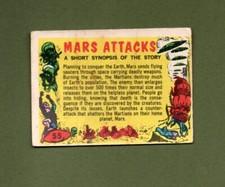 A&BC Confectionery Mars Attacks 1965 número 55 lista de verificación sin marcar en muy buen estado-excelente segunda mano  Embacar hacia Mexico