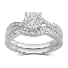Round diamond cluster for sale  Secaucus