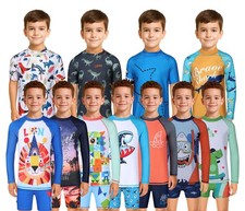 Fato de banho A2Z 4 crianças meninos natação crianças praia banho conjunto duas peças comprar usado  Enviando para Brazil