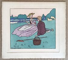 Gravure ancienne pochoir d'occasion  Paris IX