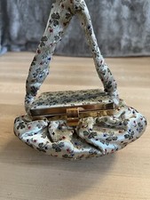 Usado, Bolsa de mão Graceline vintage tecido brocado seda interior espelho noite comprar usado  Enviando para Brazil