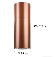 Campana extractora isla campana extractora 35 cm cocina campana extractora acero cobre segunda mano  Embacar hacia Mexico
