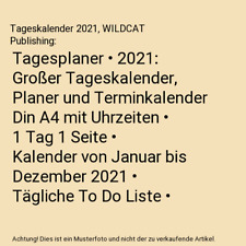 Tagesplaner 2021 großer gebraucht kaufen  Trebbin