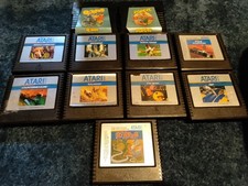 Lote de 11 jogos Atari 5200 Pacman Dig Dug Qbert Popeye comprar usado  Enviando para Brazil