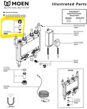 Kit de tomada Moen 183965 1/2" para válvula de chuveiro termostática digital S3102 e S3104, usado comprar usado  Enviando para Brazil