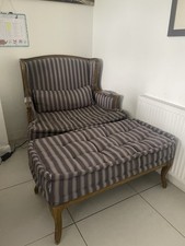 Arm chair footstool for sale  LONDON