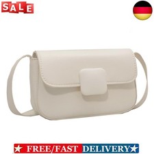 Fashion Candy Color PU Crossbody Bag Women Small Purse Shoulder Bag (White) DE comprar usado  Enviando para Brazil