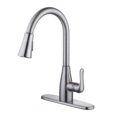 Torneira de cozinha Glacier Bay McKenna pulverizador puxador 1 alça em aço inoxidável comprar usado  Enviando para Brazil