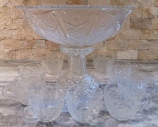  Conjunto de tigela perfurada de cristal The Yorktown by Thatcher Glass Manufacturing Company, usado comprar usado  Enviando para Brazil