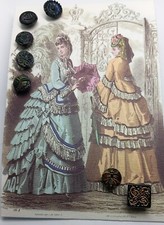 Boutons verre jais d'occasion  Cambremer