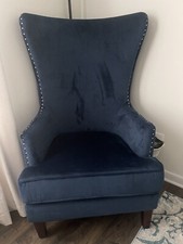 Navy blue armchair for sale  Chesterfield