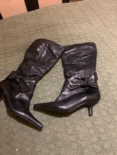 Long black boots for sale  STOCKPORT