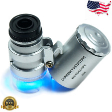 60X Lupa de aumento Joyería Joyeros Lupa de bolsillo Lupa de bucle Gafas Luz LED  segunda mano  Embacar hacia Mexico