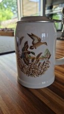 Bierkrug porzellan zinndeckel gebraucht kaufen  Würselen