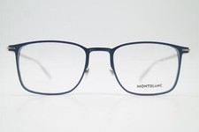 Brille MONT BLANC MB0193O Titanium Blau Silber Weiß Oval Brillengestell Neu comprar usado  Enviando para Brazil