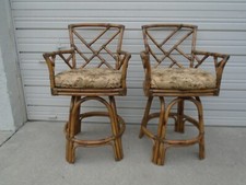 Pair fretwork bamboo for sale  Sarasota
