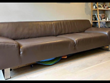 Brown leather sofa for sale  LUTON