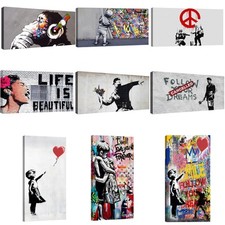 Canvashop quadri banksy usato  Aprilia