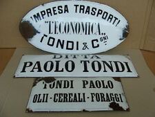 Insegne smaltate autotrasporti usato  Santena