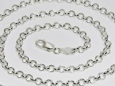 Corrente Belcher Prata Esterlina - 4mm Largura ~ 16" 18" 20" 22" 24" 30" comprar usado Corrente Belcher Prata Esterlina - 4mm Largura ~ 16" 18" 20" 22" 24" 30" comprar usado  Enviando para Brazil