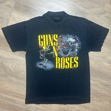 Camiseta vintage Guns N Roses 1987 Appetite For Destruction Banned Graphic Tour M EUA, usado comprar usado  Enviando para Brazil