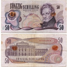 Banknote schilling österreich gebraucht kaufen  Limbach-Oberfrohna