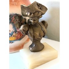 Vintage spelter bust d'occasion  Expédié en Belgium